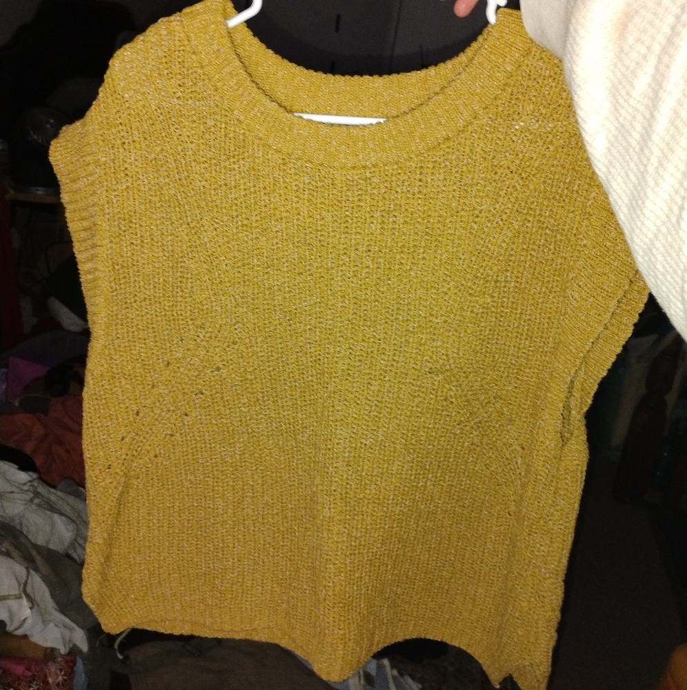 Mustard yellow sweater vest